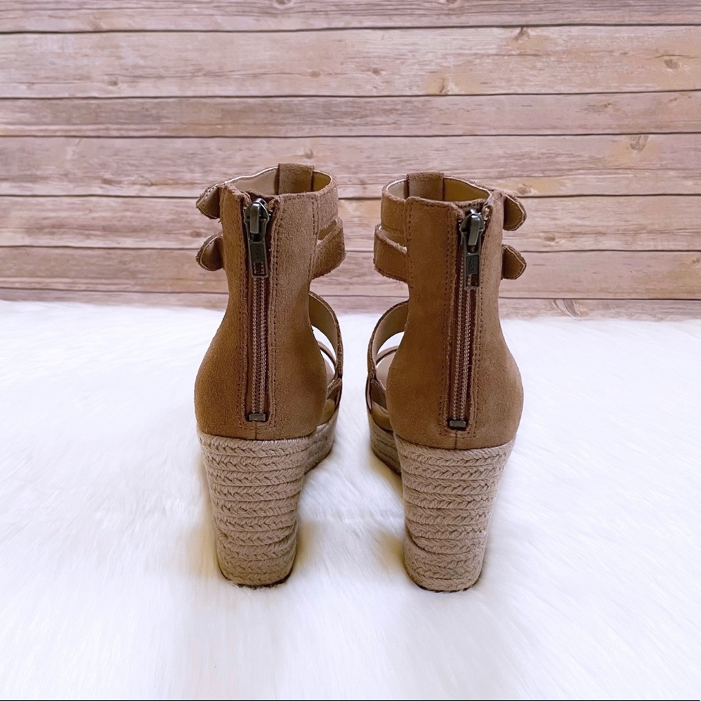 UGG Kolfax Chestnut Espadrille Platform Wedge Sandals - Picture 6 of 7